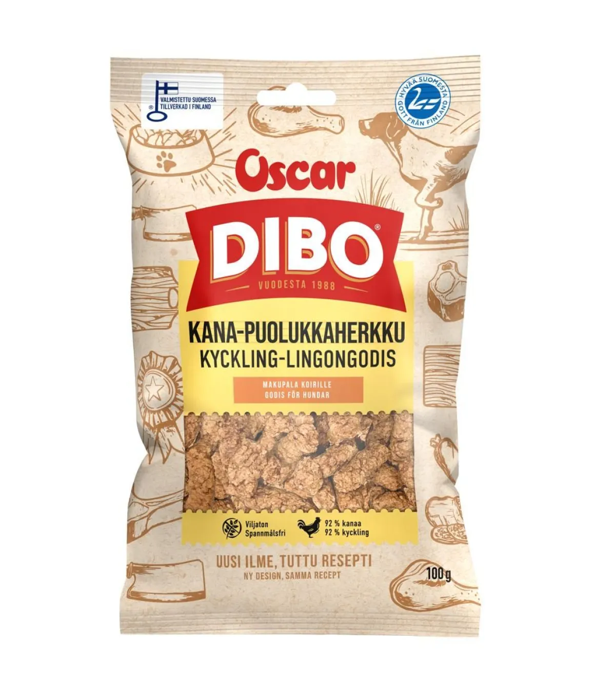 OSCAR DIBO KANA-PUOLUKKAHERKKU 100 G
