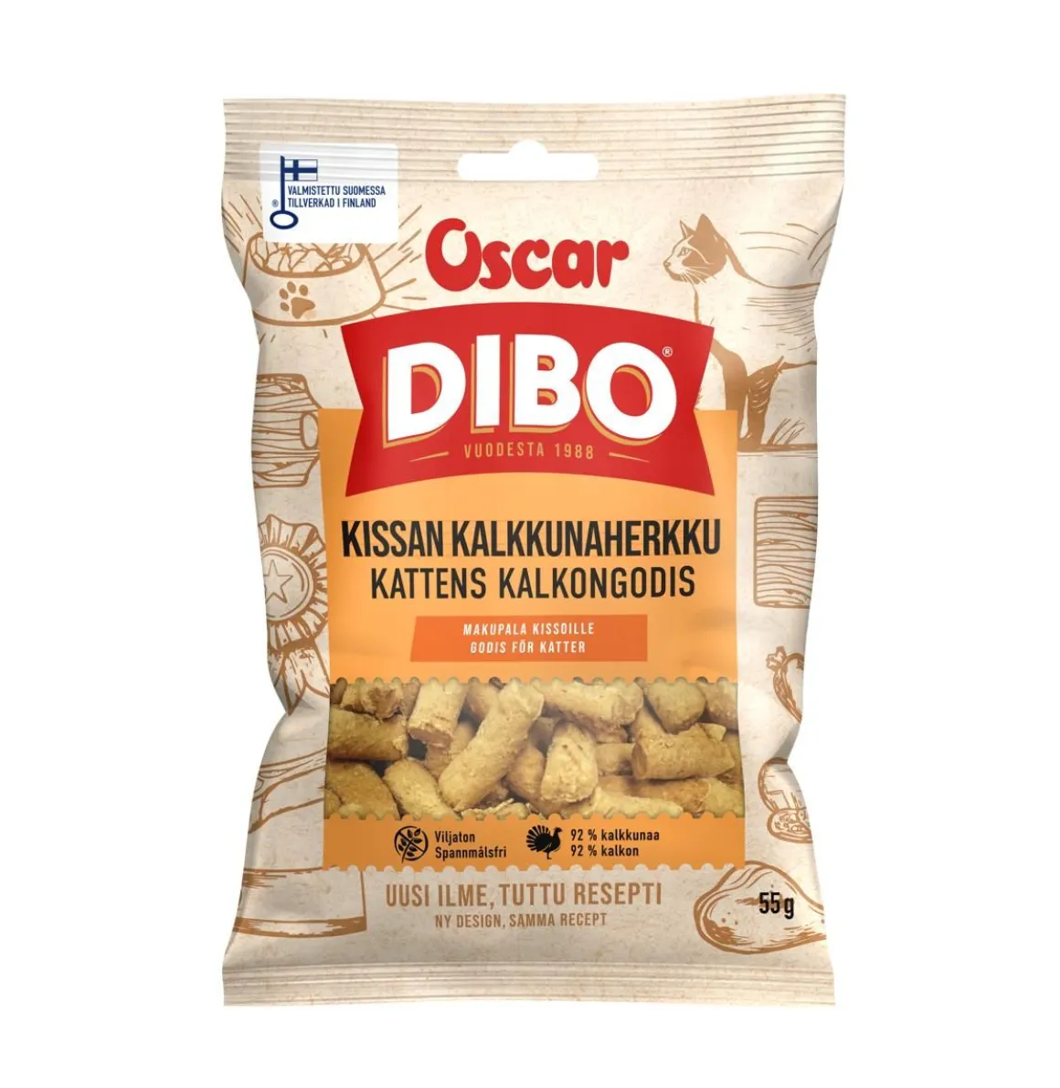 OSCAR DIBO KISSAN KALKKUNAHERKKU 55 G