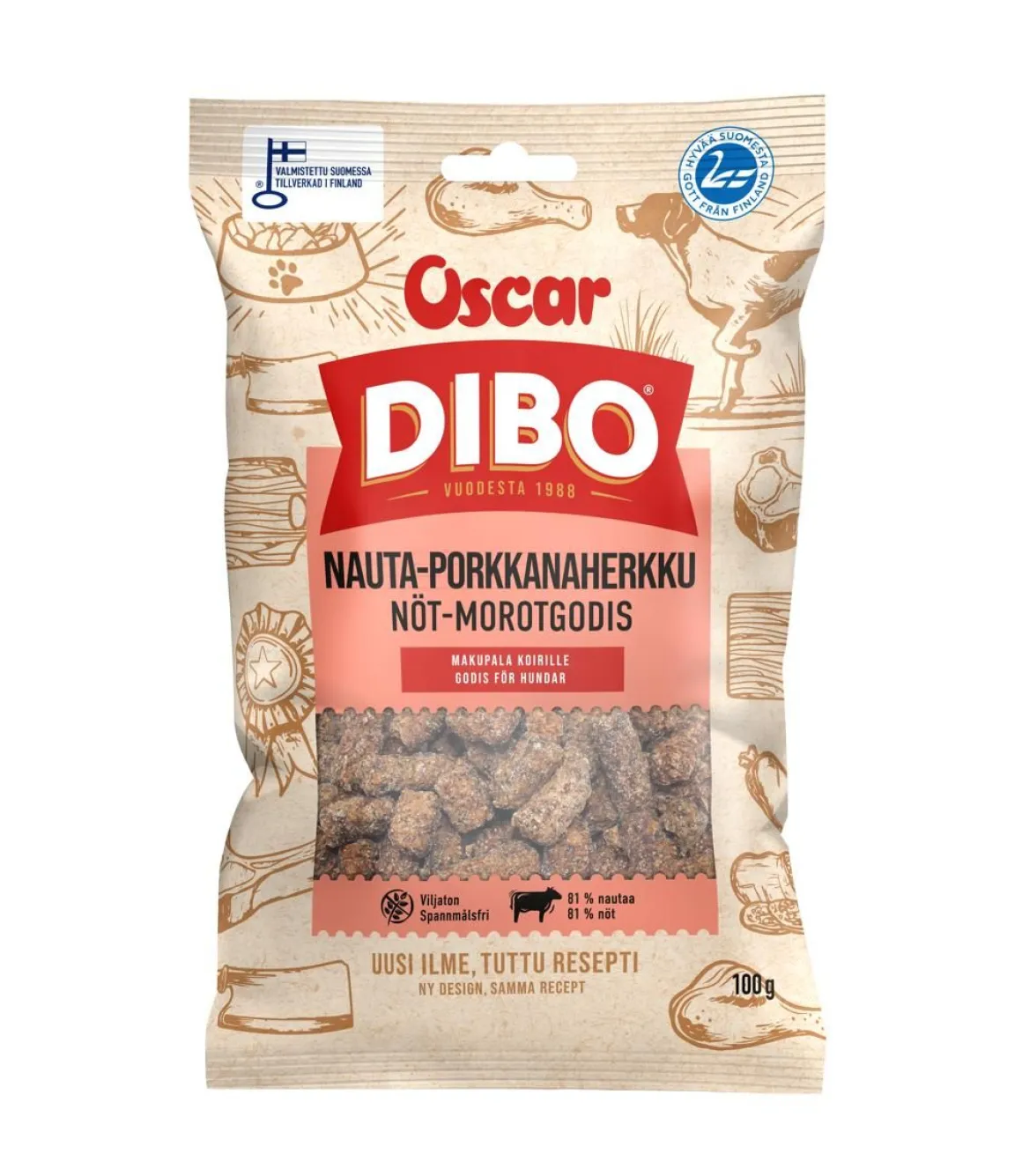 OSCAR DIBO NAUTA-PORKKANAHERKKU 100 G