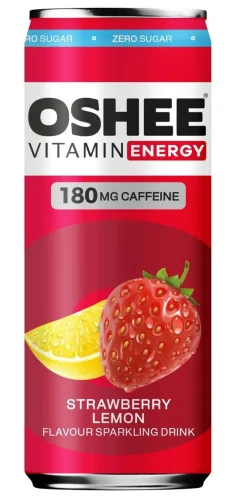 OSHEE ENERGY DRINK STRAWBERRY & LEMON TLK 330 ML