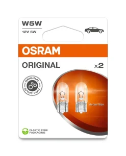 OSRAM ORIGINAL POLTTIMO 2 KPL 12V W5W