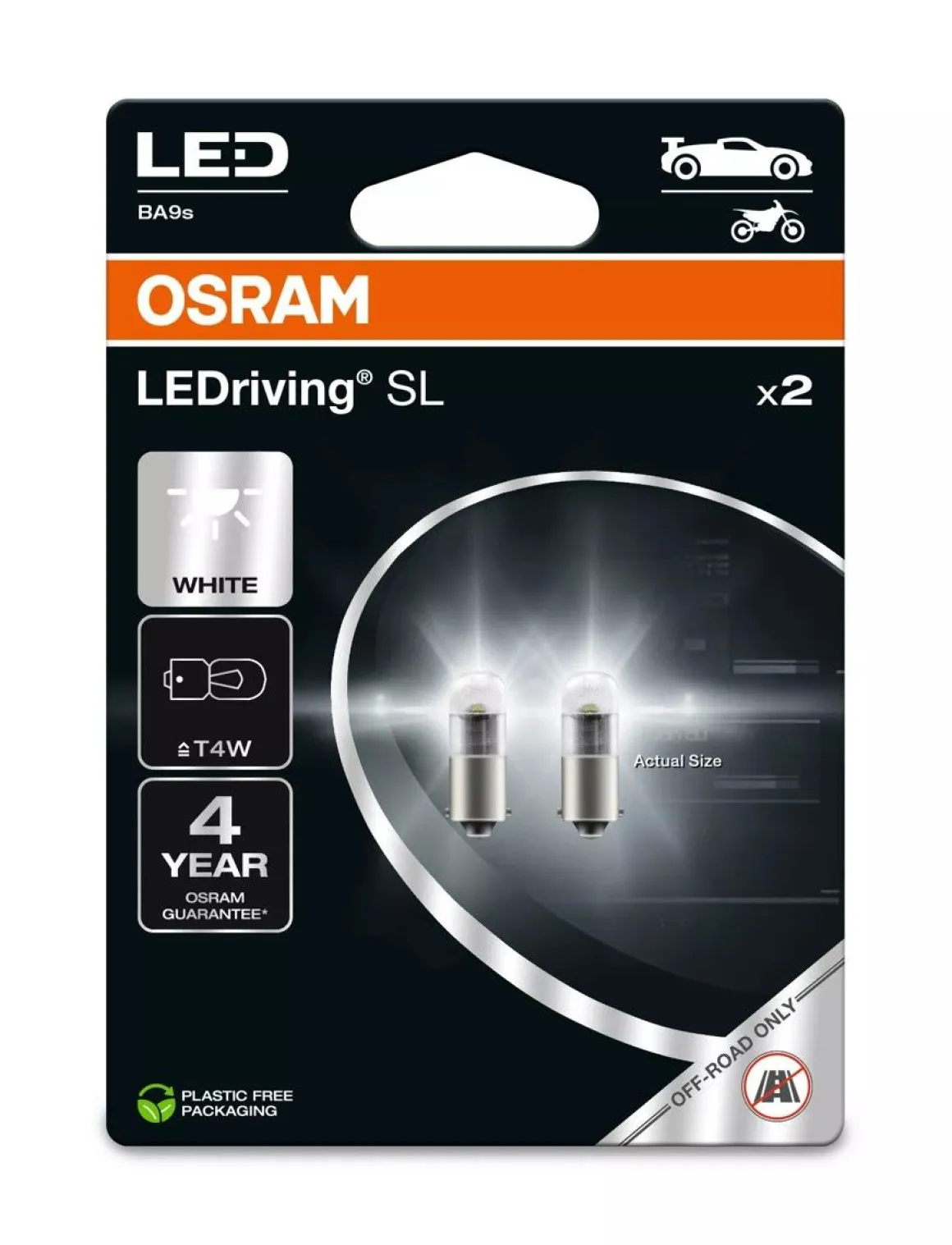 OSRAM LEDRIVING SL POLTTIMO 2 KPL 12V T4W COOL POLTTIMO