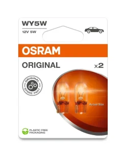 OSRAM ORIGINAL POLTTIMO 2 KPL 5W 12V WY5W