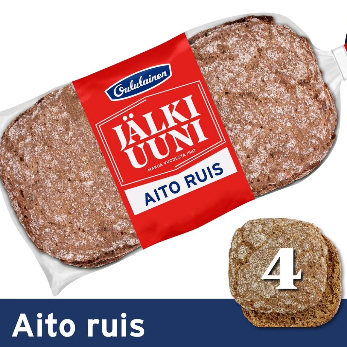 OULULAINEN JÄLKIUUNI AITO RUIS 4KPL 240 G
