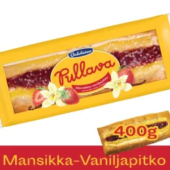 OULULAINEN PULLAVA MANSIKKA-VANILJAPITKO 400 G