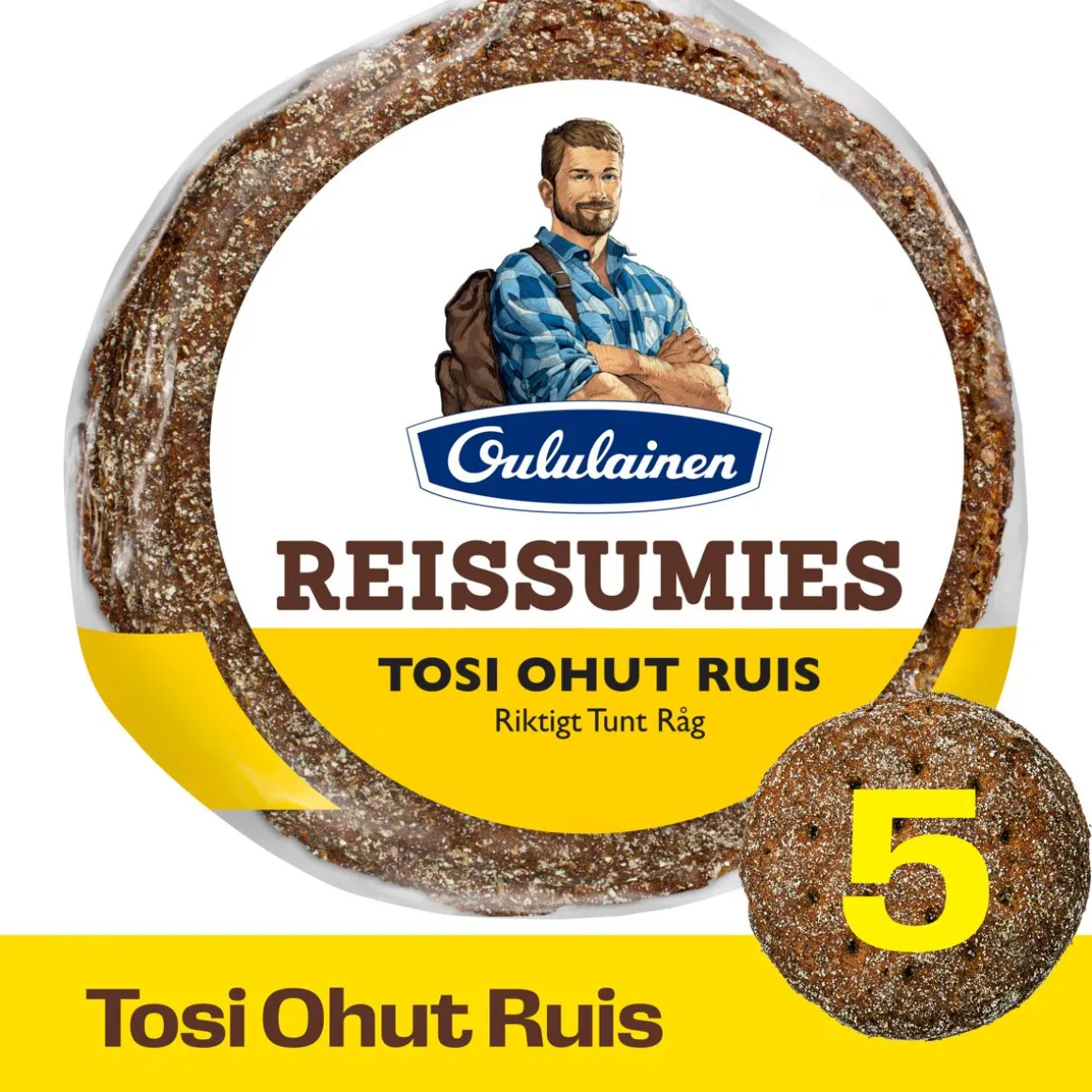 OULULAINEN REISSUMIES TOSI OHUT RUIS 5KPL 175 G