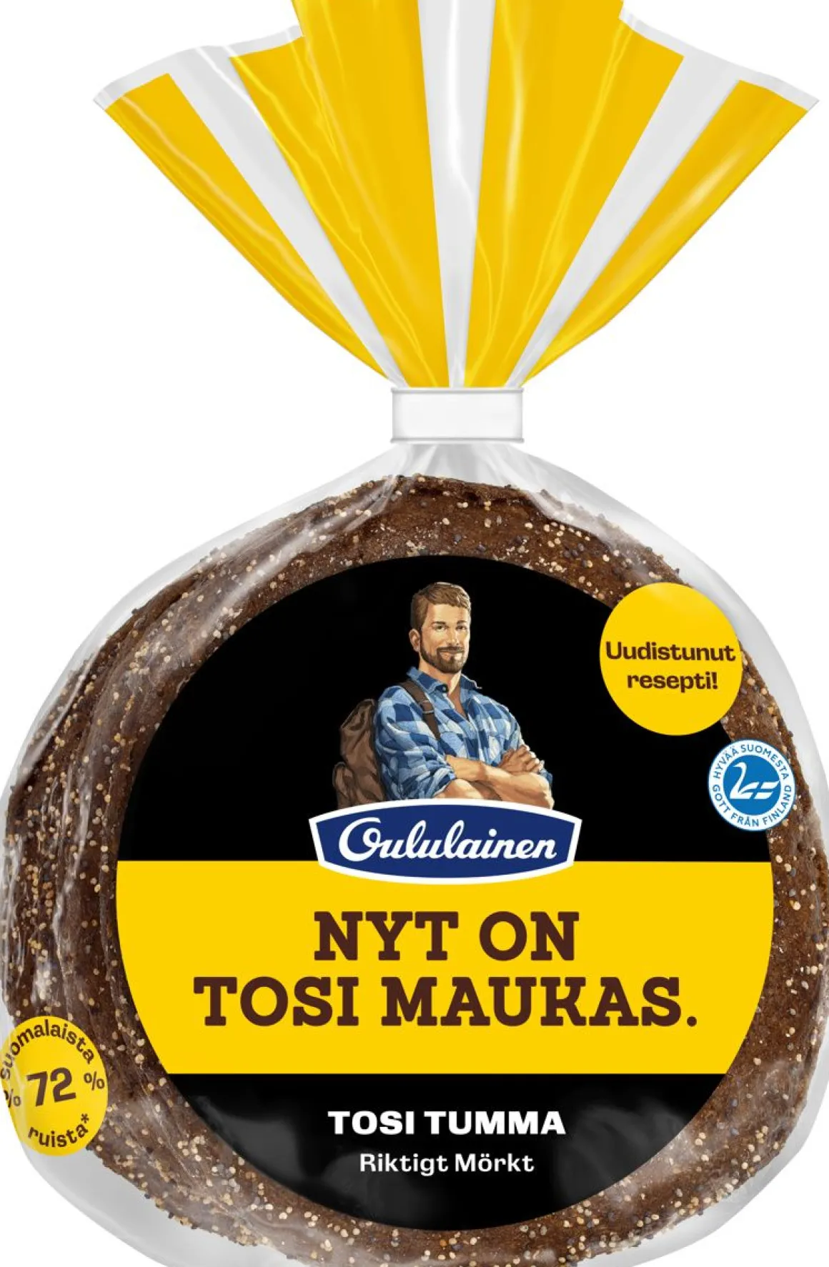 OULULAINEN REISSUMIES TOSI TUMMA 4KPL 280 G