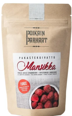 PAKASTEKUIVATTU MANSIKKA  10 G