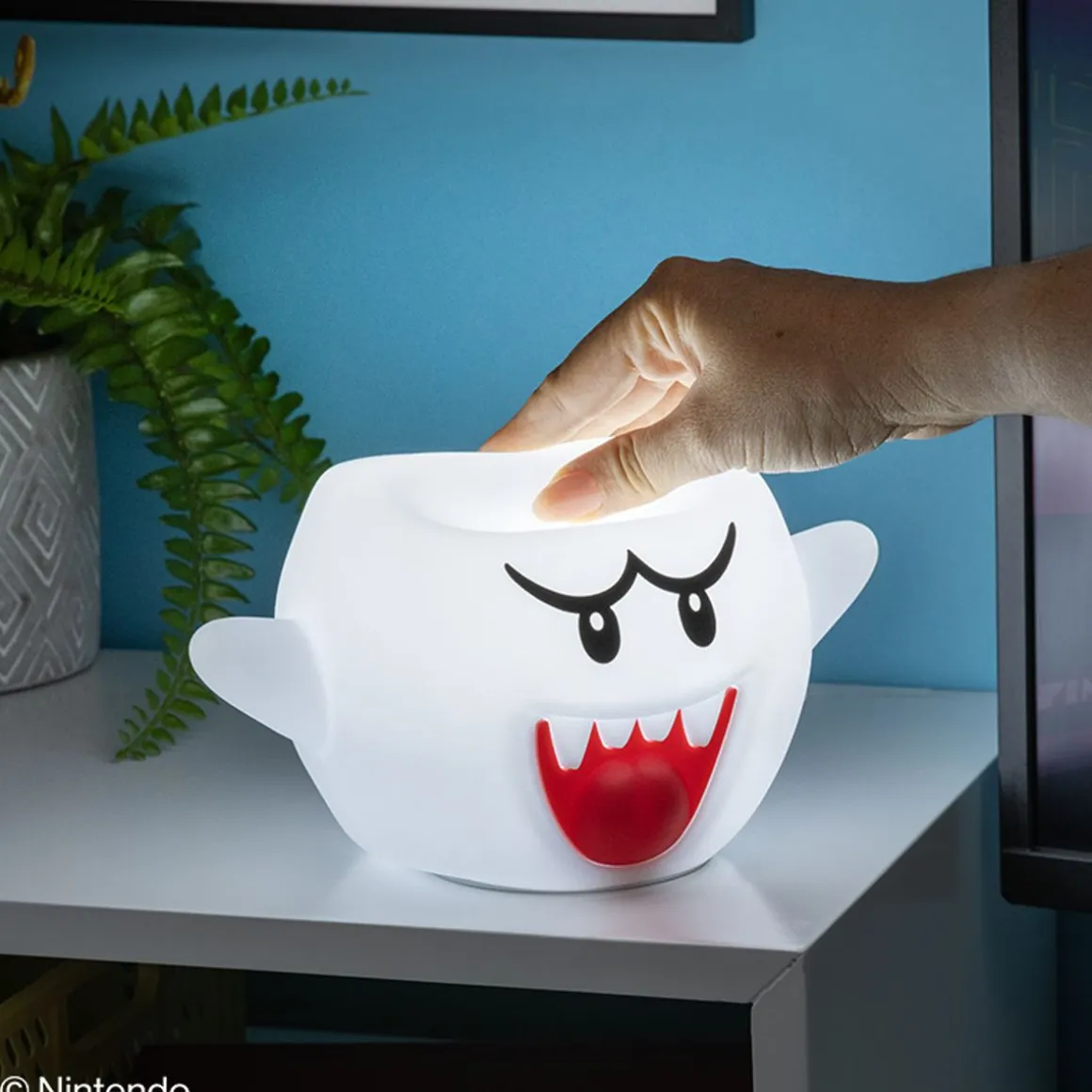 PALADONE SUPER MARIO BOO SILIKONINEN LADATTA YÖVALO