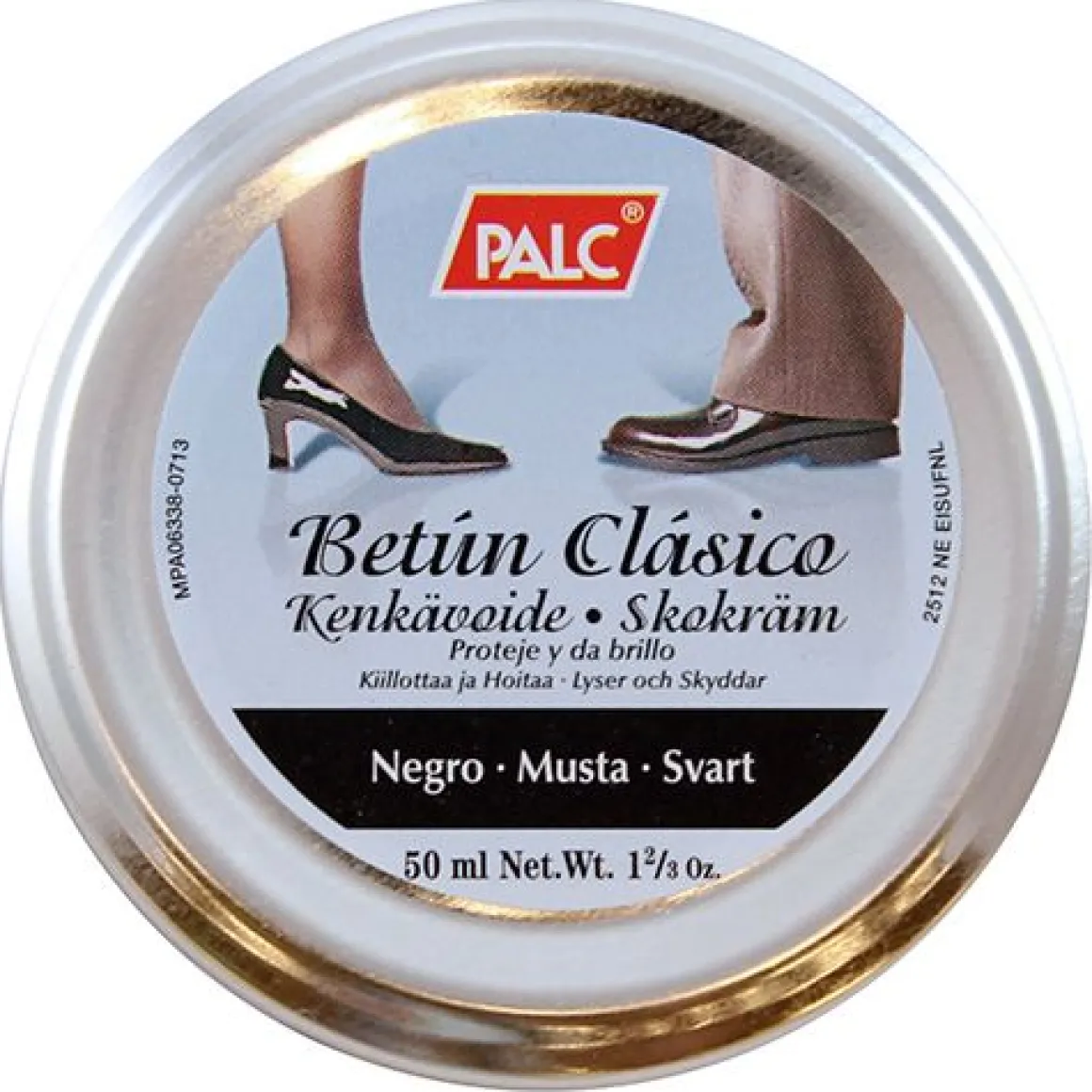 PALC SHOE POLISH 50 ML, MUSTA