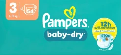PAMPERS BABY-DRY S4 9-14KG SÄÄSTÖPAKKAUS 47KPL 47 KPL