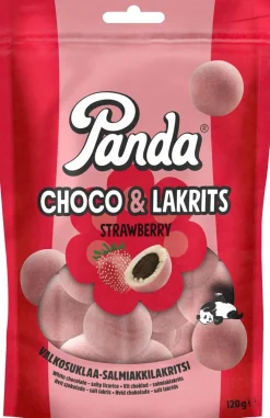 PANDA CHOCO & LAKRITS MANSIKKA SUKLAA LAKRITSA 120 G