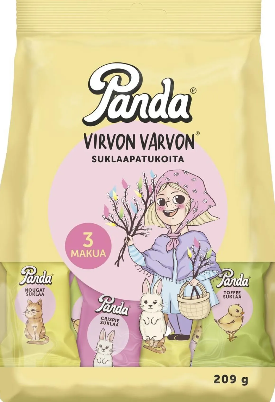 PANDA VIRVON VARVON SUKLAAPATUKOITA 209 G