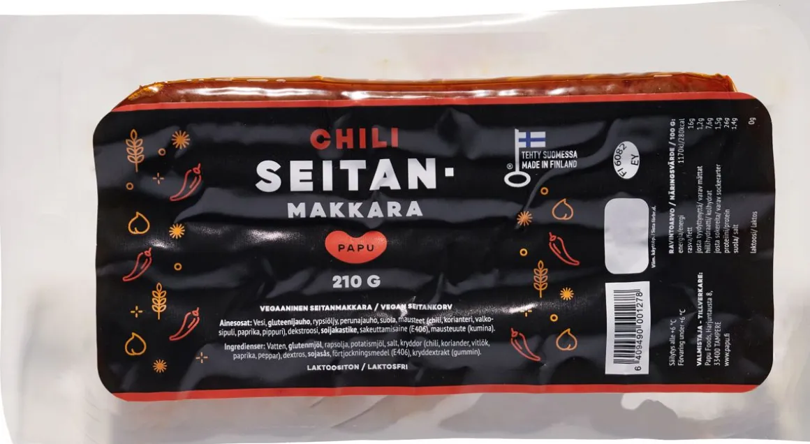 PAPU SEITANMAKKARA CHILI 210 G