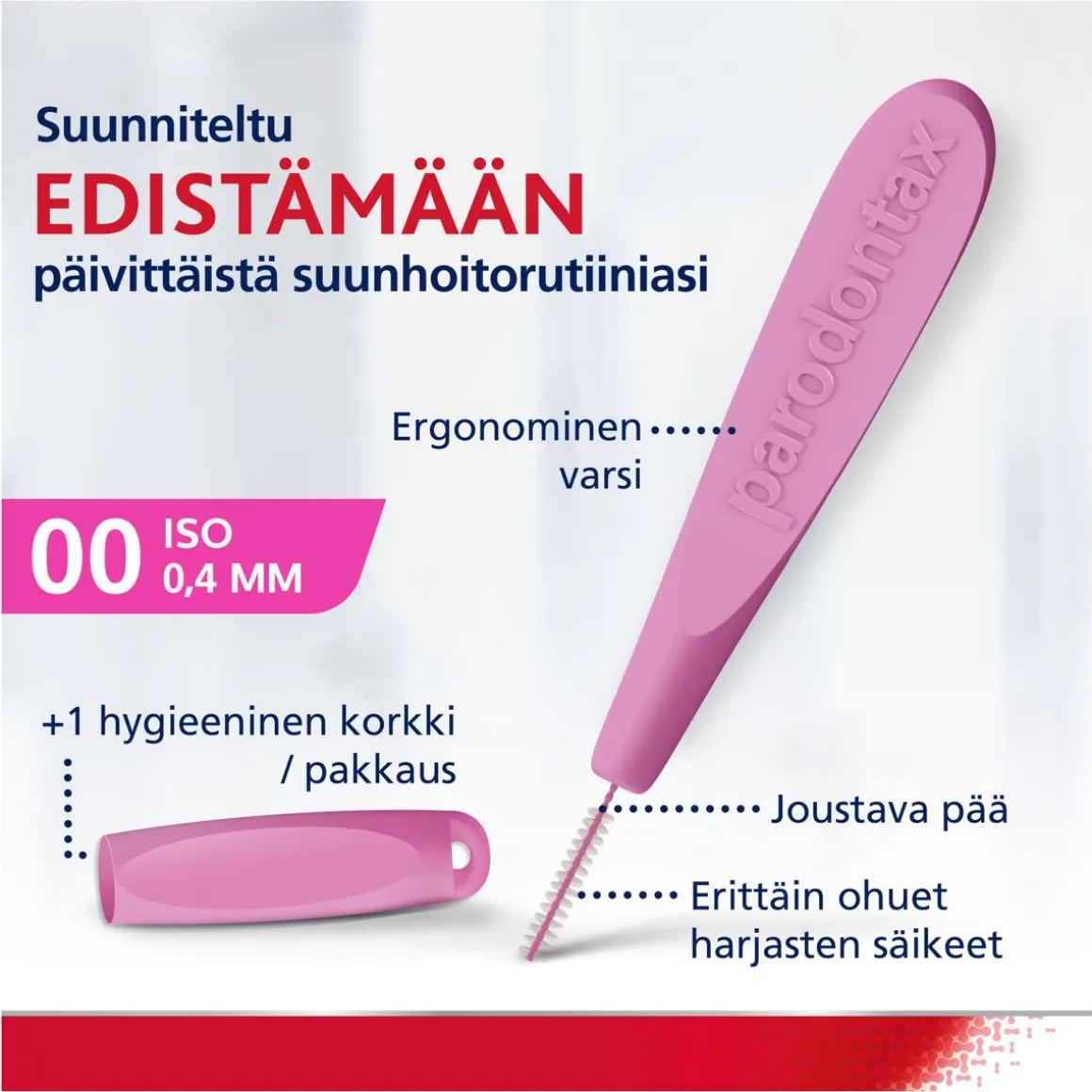 PARODONTAX HAMMASVÄLIHARJA 6KPL 0,4MM 6 KPL