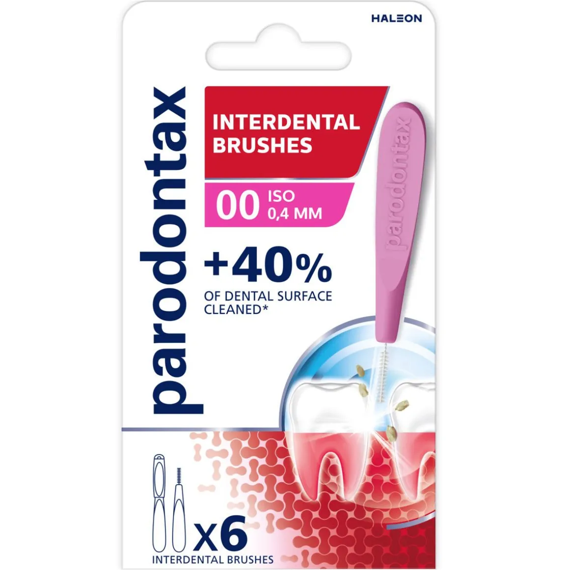 PARODONTAX HAMMASVÄLIHARJA 6KPL 0,4MM 6 KPL