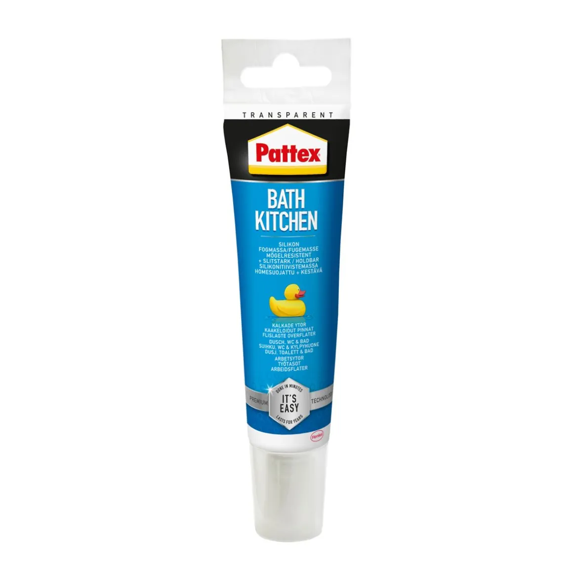 PATTEX SILIKONI BATH&KITCHEN VÄRITÖN 50 ML