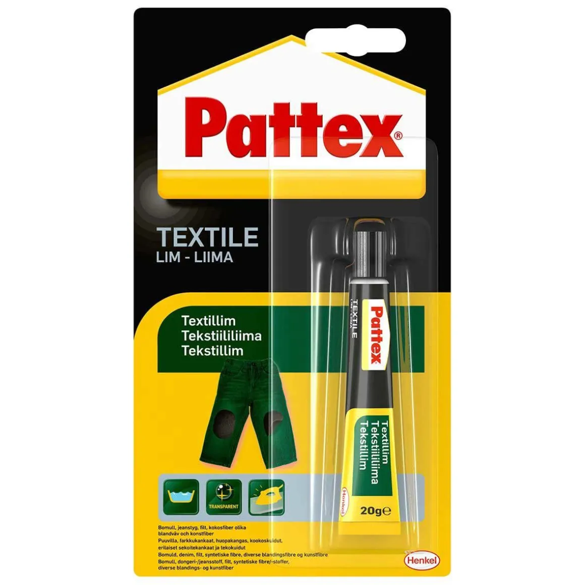 PATTEX TEKSTIILILIIMA 20 G
