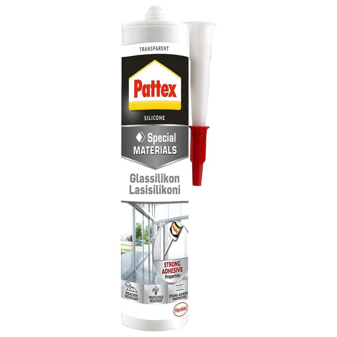PATTEX LASISILIKONI VÄRITÖN 280 ML