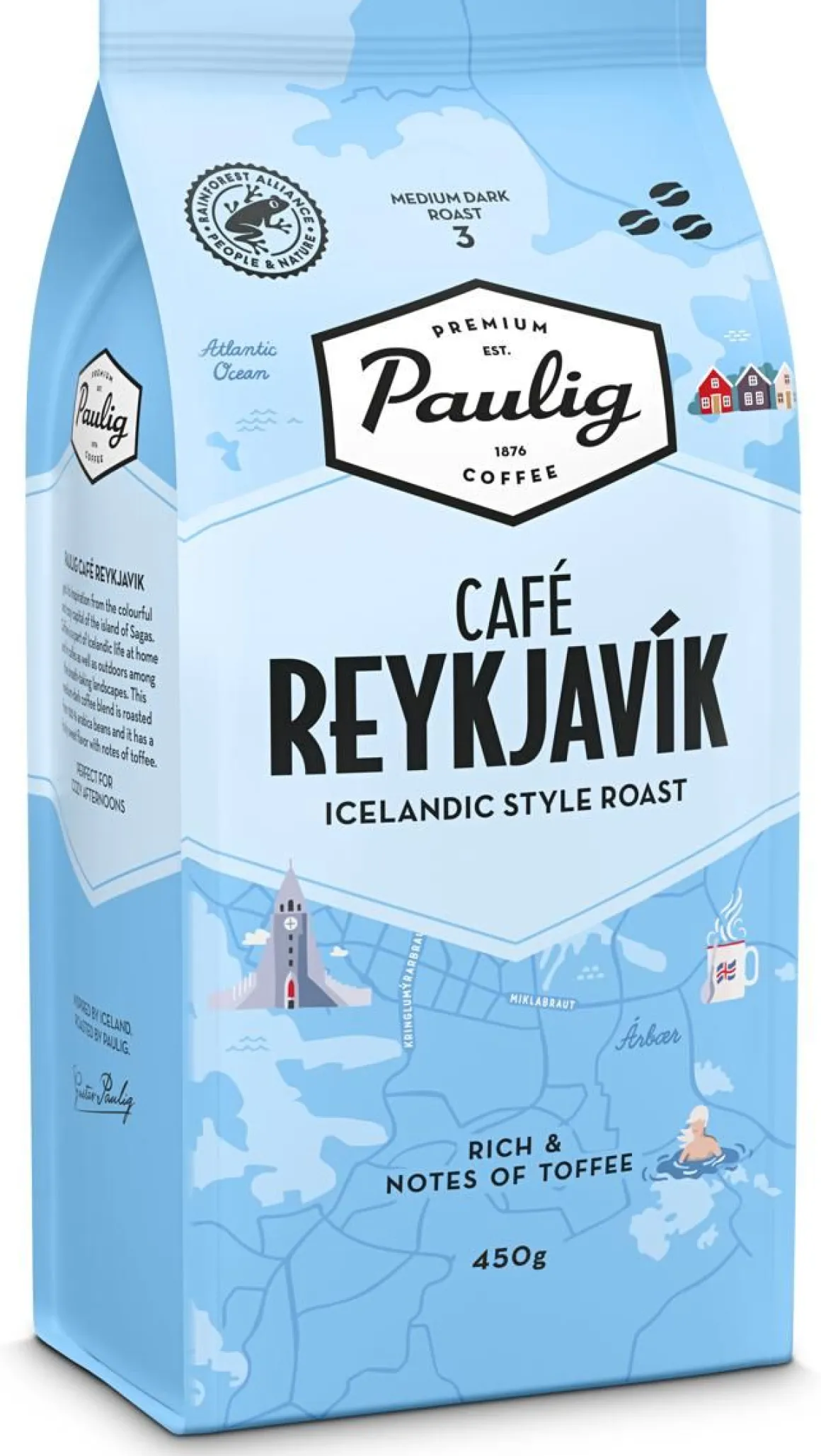 PAULIG CAFE REYKJAVIK PAPU UTZ 450 G