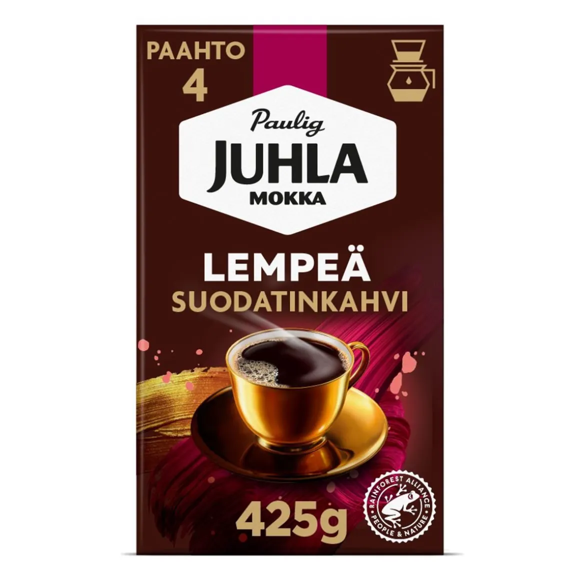 PAULIG JUHLA MOKKA LEMPEÄ KAHVI 425 G