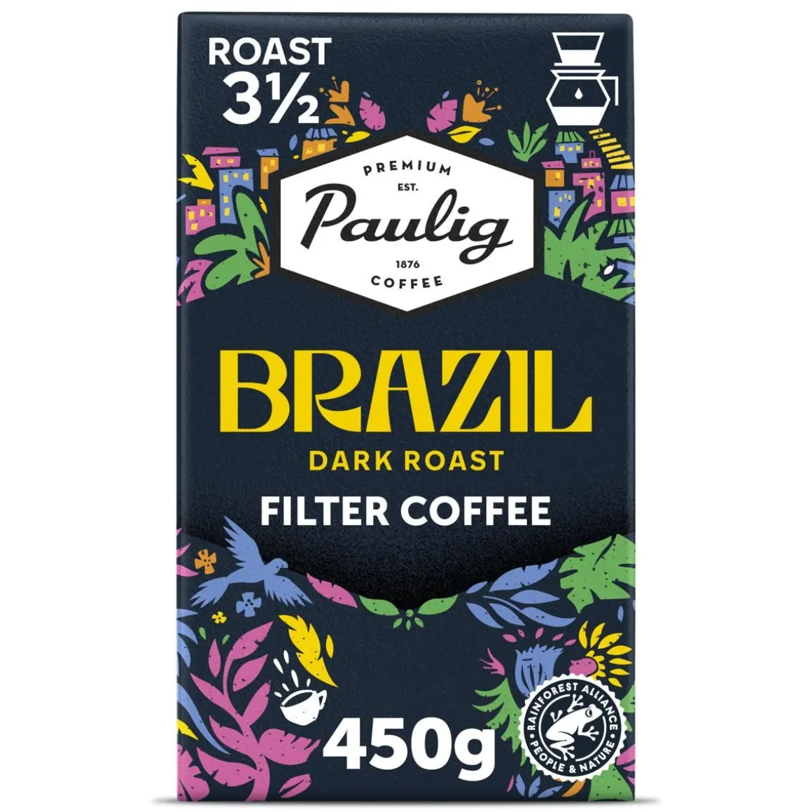 PAULIG BRAZIL TUMMA PAAHTO 450 G