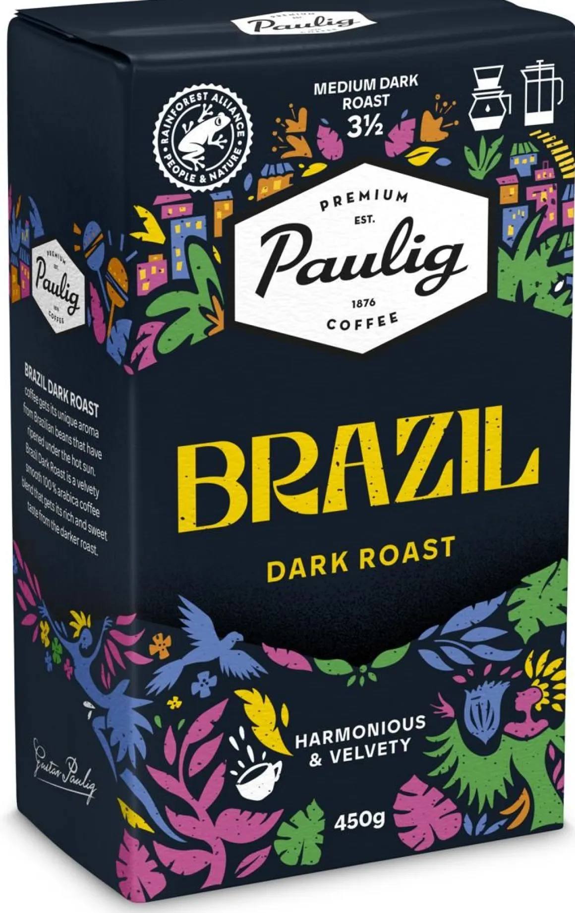PAULIG BRAZIL TUMMA PAAHTO 450 G