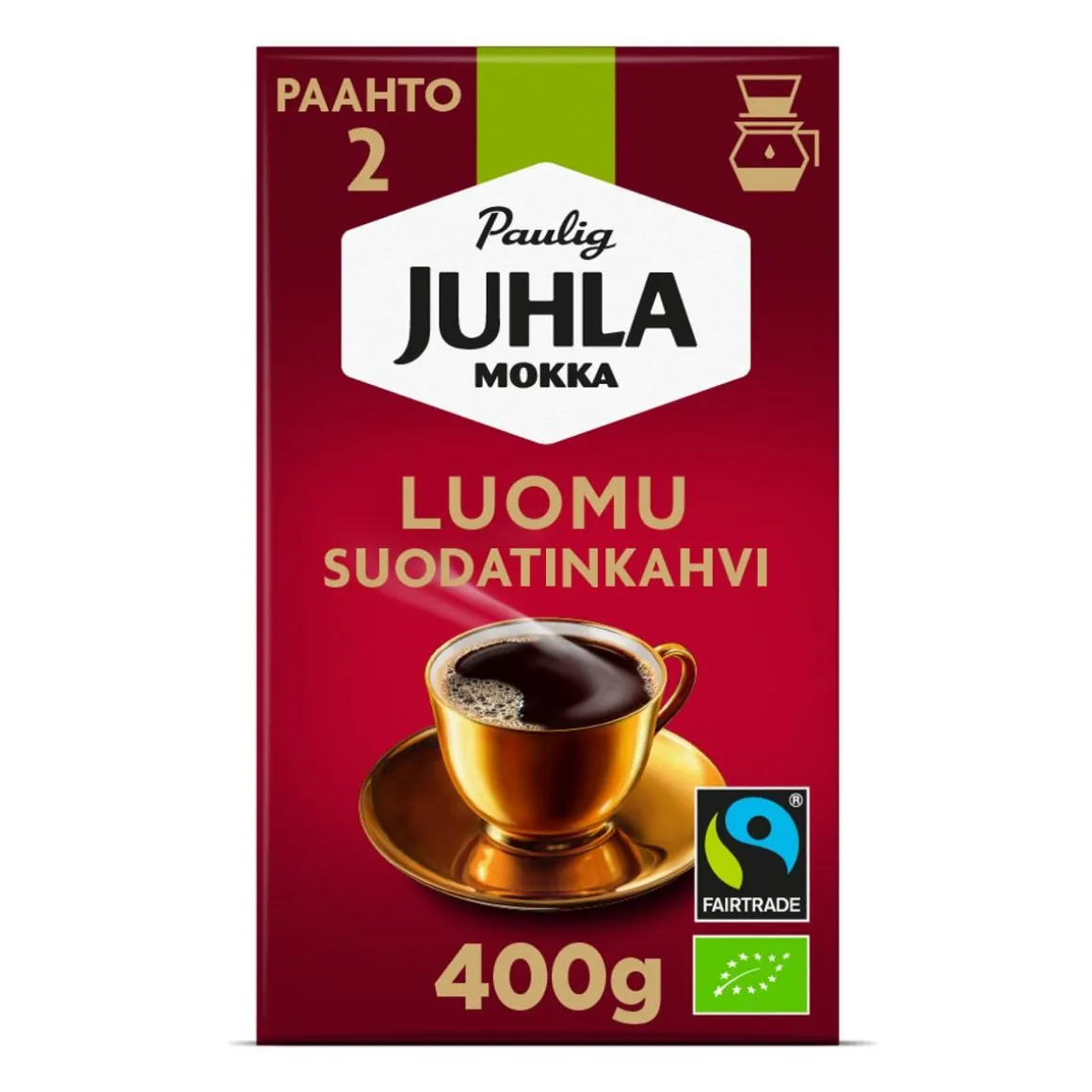 PAULIG JUHLA MOKKA LUOMU FTO 400 G