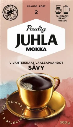 PAULIG JUHLA MOKKA SÄVY SUODATINJAUHATUS 500 G