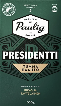 PAULIG PRESIDENTTI TUMMA PAAHTO SUODATI N 500 G