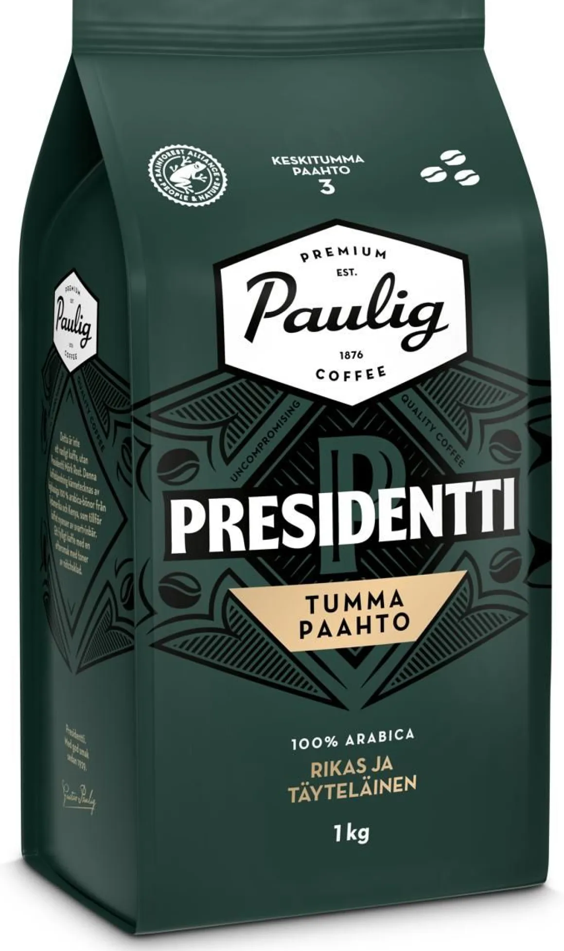 PAULIG PRESIDENTTI TUMMAPAAHTO PAPUKAHVI