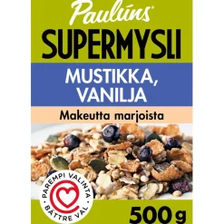 PAULÚNS MUSTIKKA JA VANILJA MYSLI 500 G