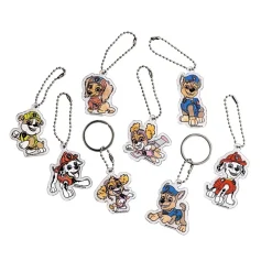 PAW PATROL RYHMÄ HAU AVAIMENPERÄ KUTISTEMUOVIKUVA ASKARTELUSETT