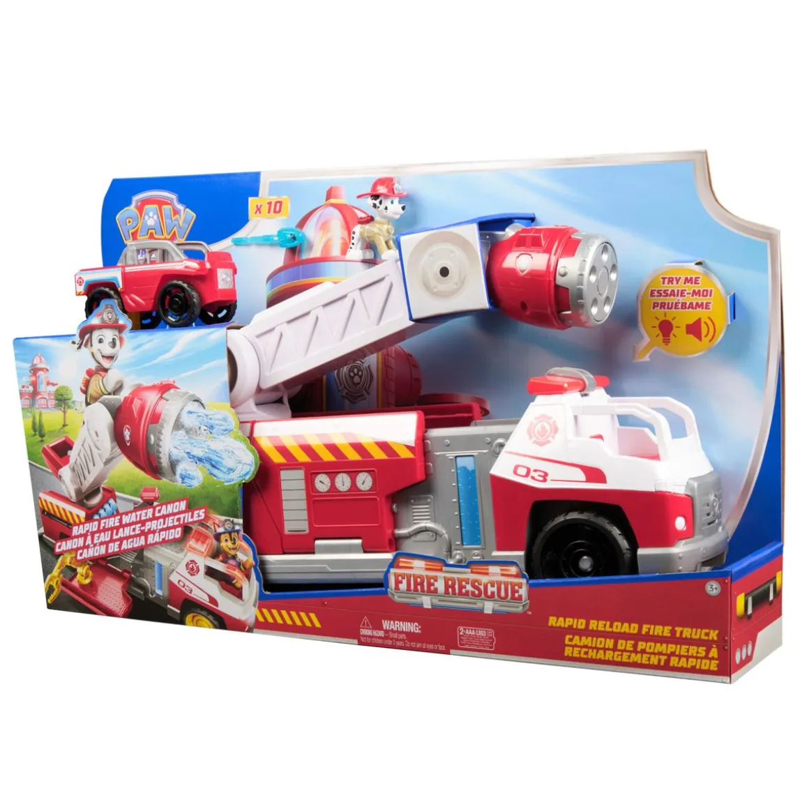 PAW PATROL RYHMÄ HAU PALOPELASTUS LUKSUS PALOAUTO