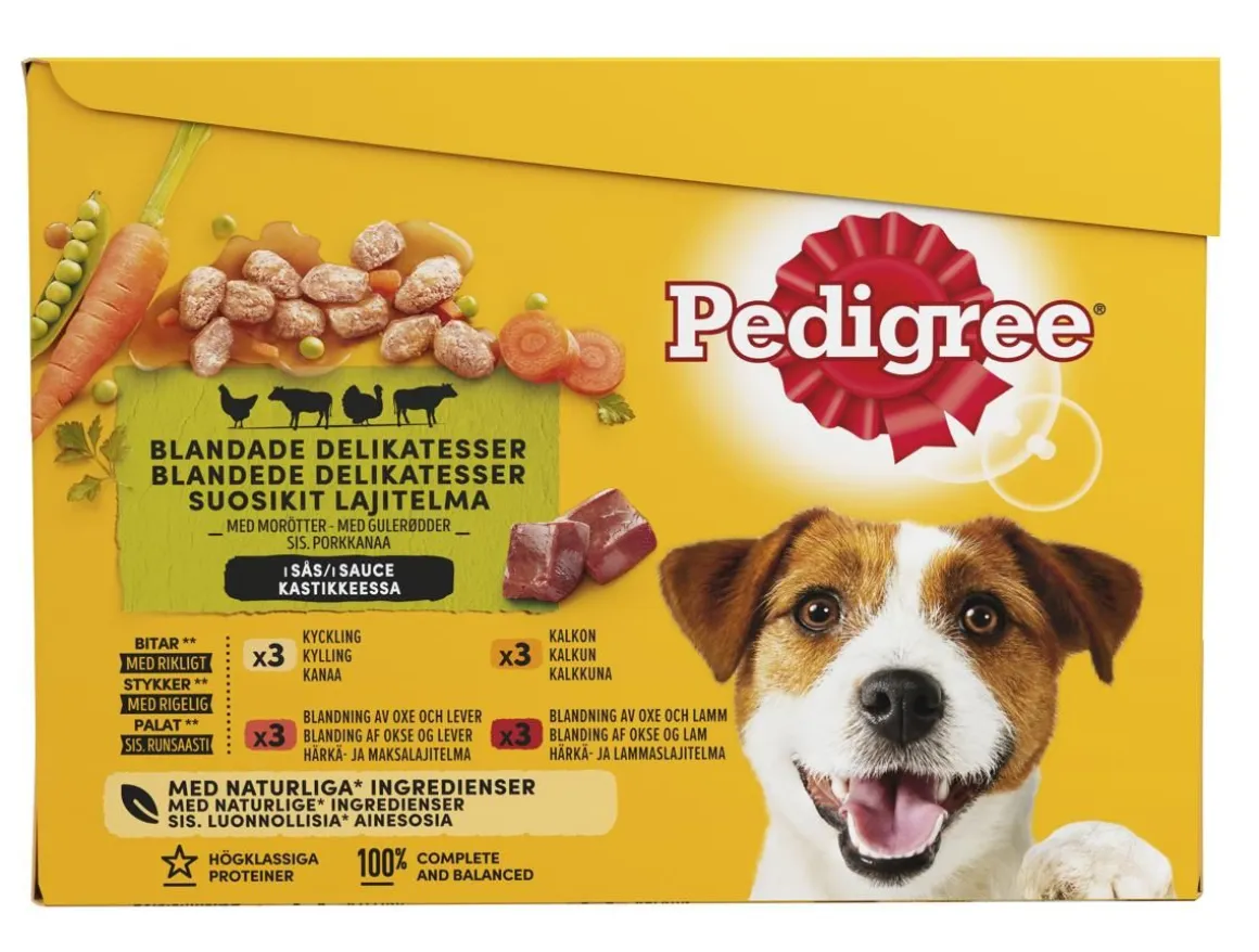 PEDIGREE ADULT KASTIKELAJ. 12X100G 1,2 KG