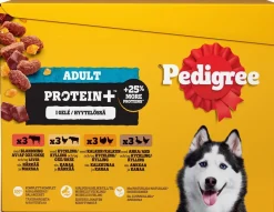 PEDIGREE ADULT PROTEIN+ HYYTELÖLAJ. 12*85G 1,02 KG