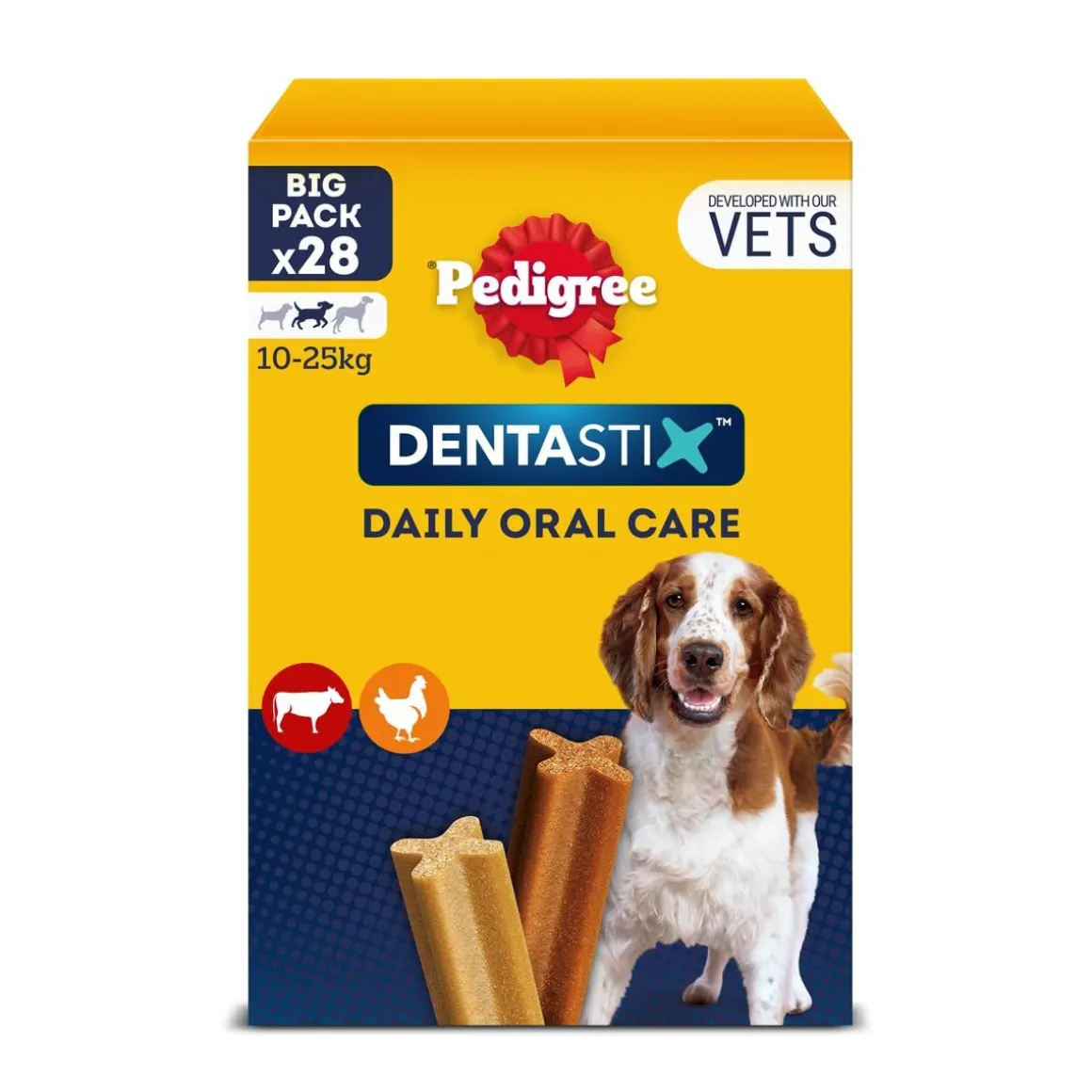PEDIGREE DENTASTIX MEDIUM 4*180G MONIPAKKAUS 720 G
