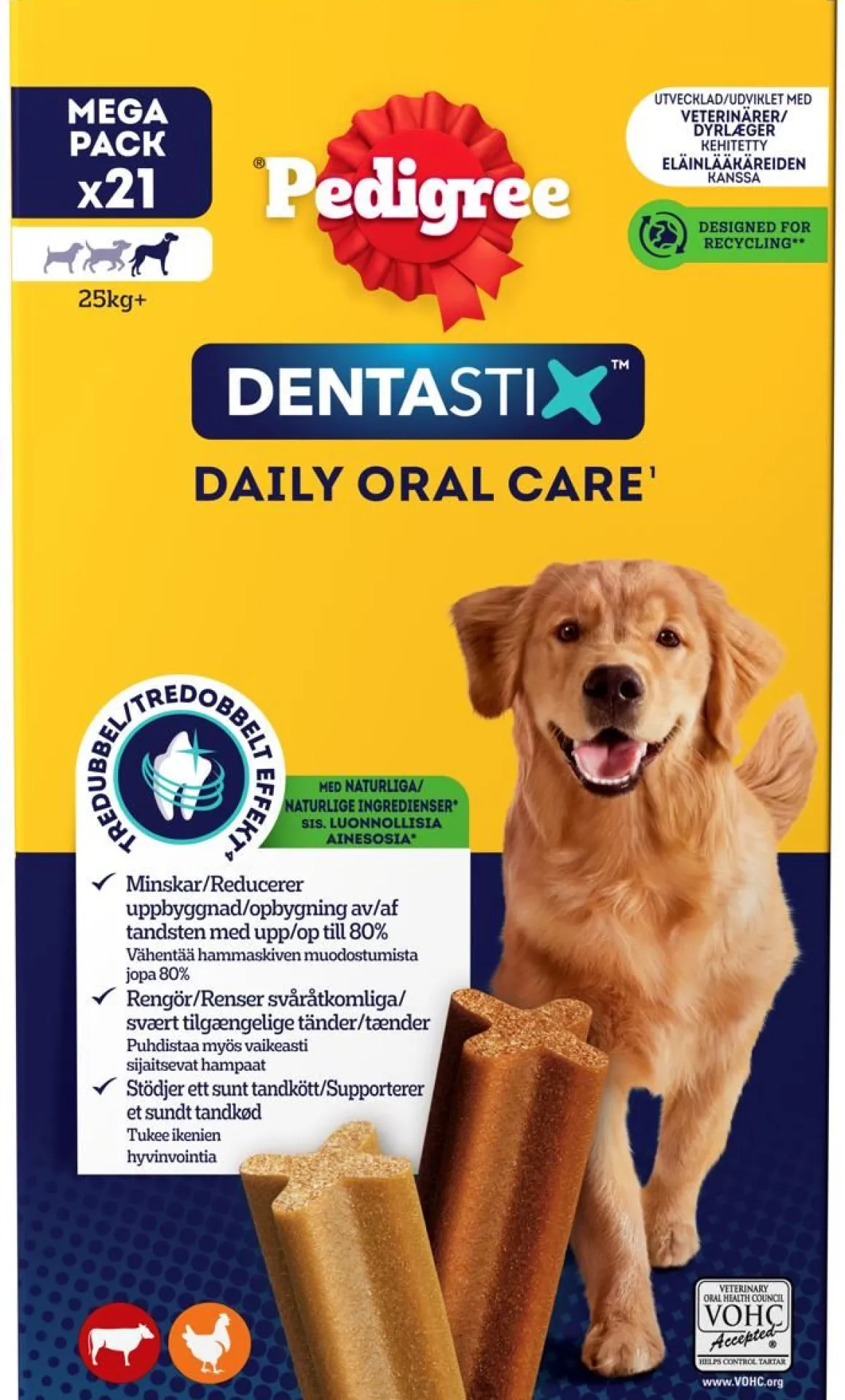 PEDIGREE DENTASTIX LARGE 3*270G MONIPAKKAUS 810 G