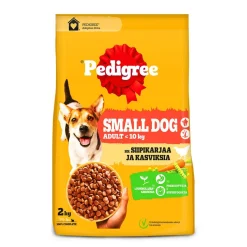 PEDIGREE MINI <10KG SIIPIKARJAA JA KASVIKSIA 2 KG