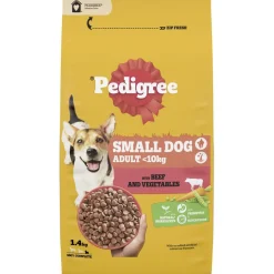 PEDIGREE SMALL <10KG HÄRKÄÄ JA KASVIKSIA 1,4 KG