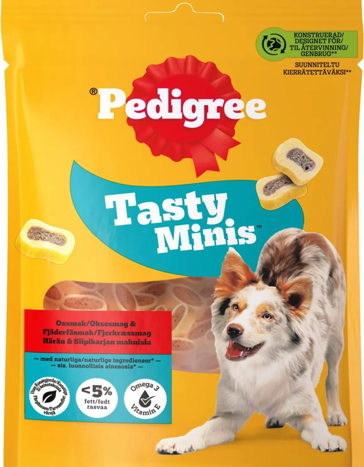 PEDIGREE TASTY MINIS CHEWY SLICES 155 G