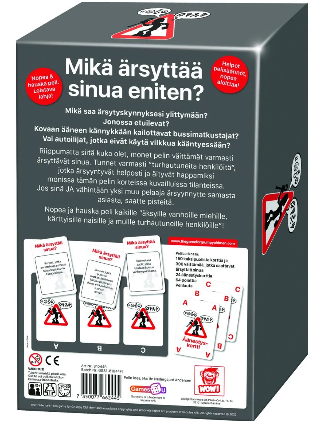 PELI ÄKSYILLE VANHOILLE MIEHILLE