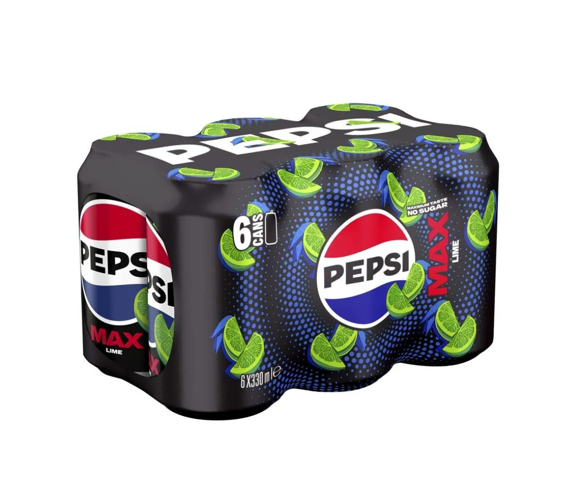 PEPSI MAX LIME 0,33 TLK 6-PACK 1,98 L