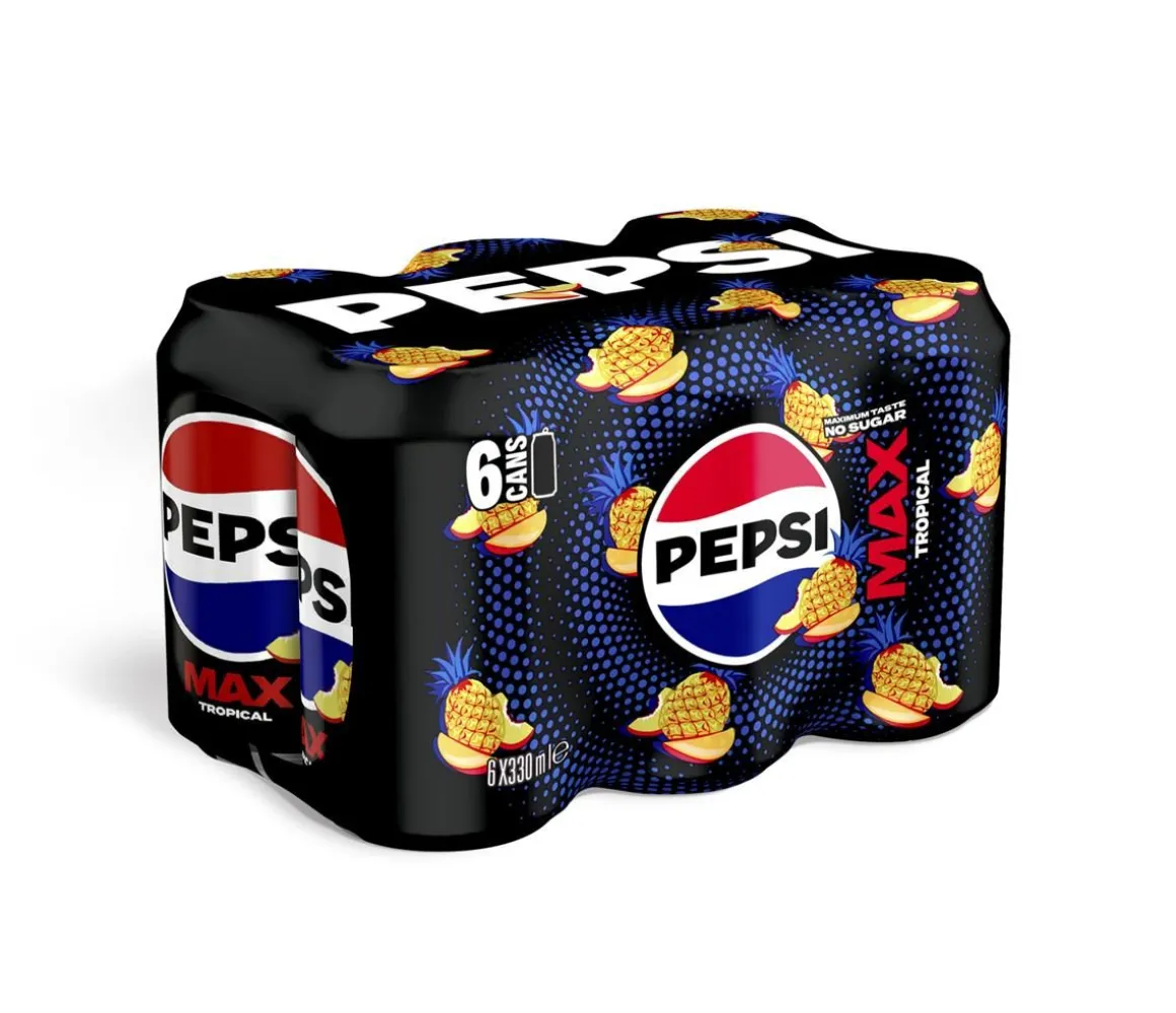 PEPSI MAX TROPICAL 0,33 TLK 6-PACK 1,98 L