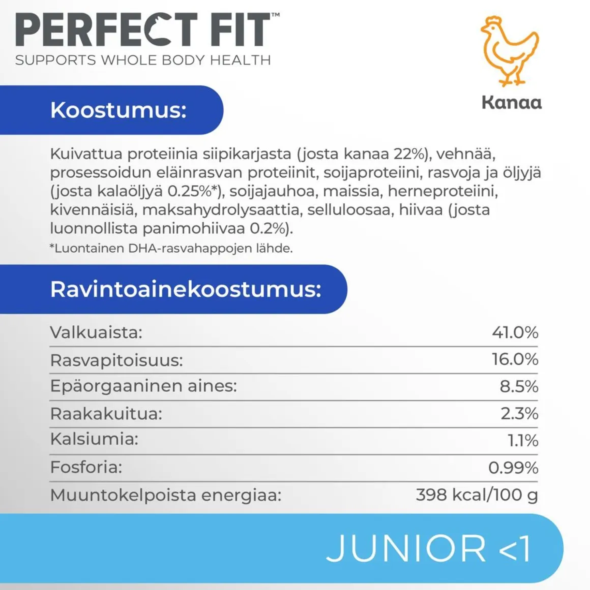 PERFECT FIT JUNIOR KANAA 750 G