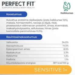 PERFECT FIT SENSITIVE KALKKUNAA 1,4 KG