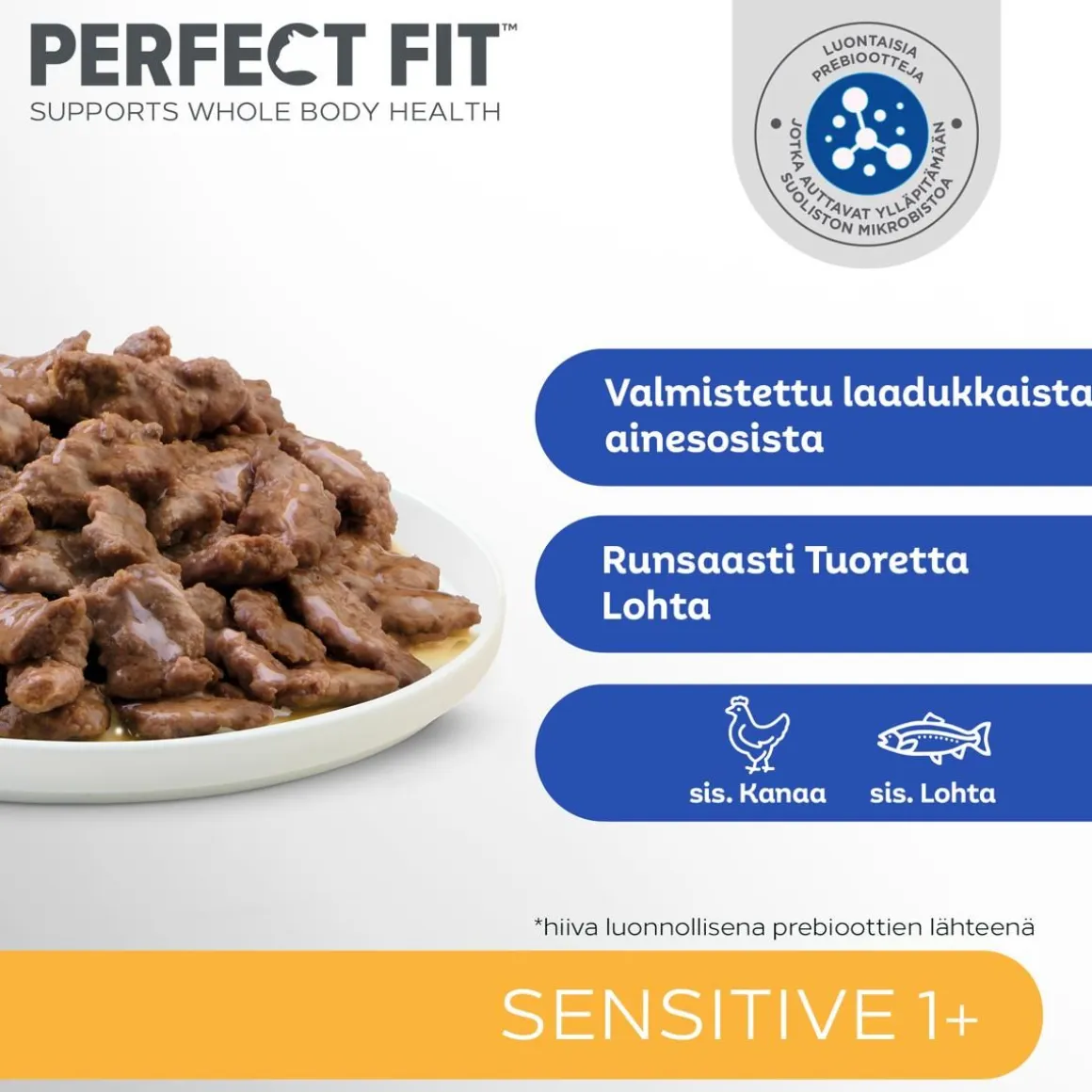 PERFECT FIT SENSITIVE 1+ KASTIKELAJITELMA 4*85G 340 G