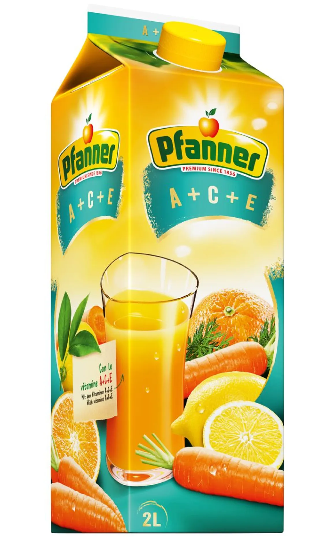 PFANNER SEKAHEDELMÄJUOMA A+C+E VITAMINOITU 2 L