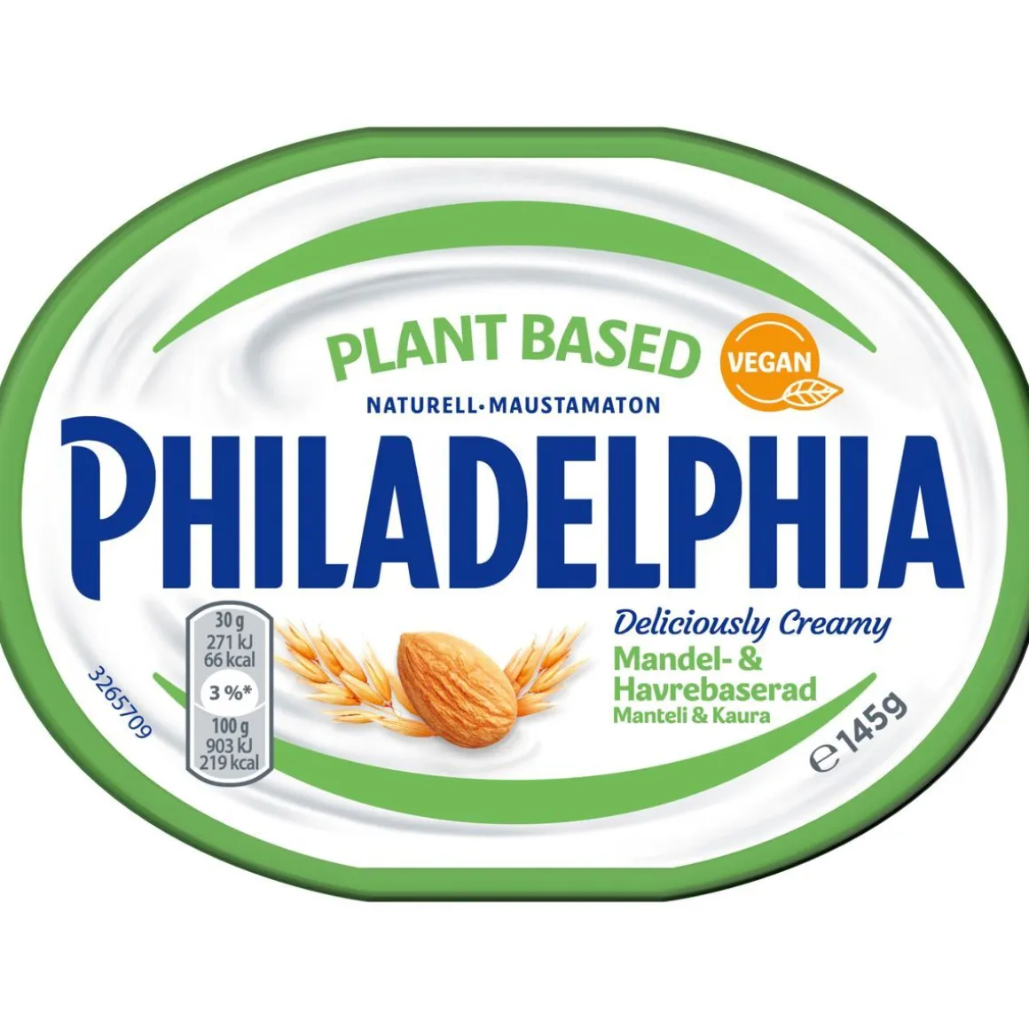 PHILADELPHIA PLANT BASED CREAM CHESSE NATURELL 145 G