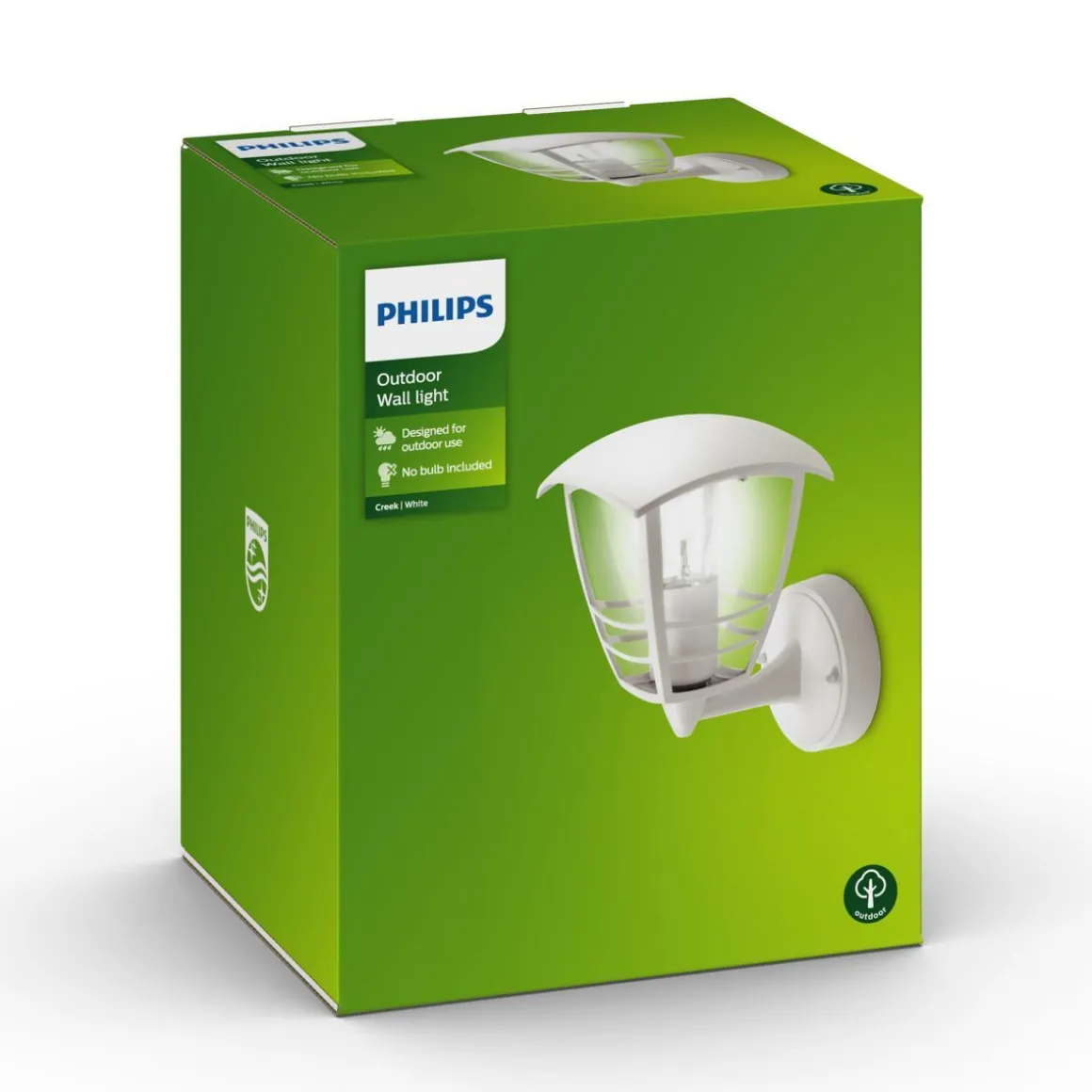 PHILIPS CREEK ULKOSEINÄVALAISIN VALKOINEN 60W 230V HIMMENNETTÄV